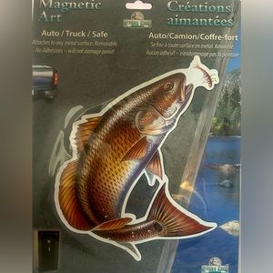 Rivers Edge Magnetic Art Fish Decal/Magnet Auto/ Boat/ Truck/ Safe Removable
